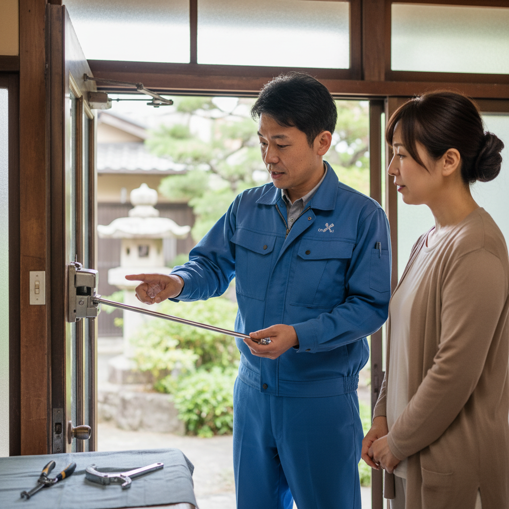 文京区本郷でドアクローザー交換!原因と修理のポイント
