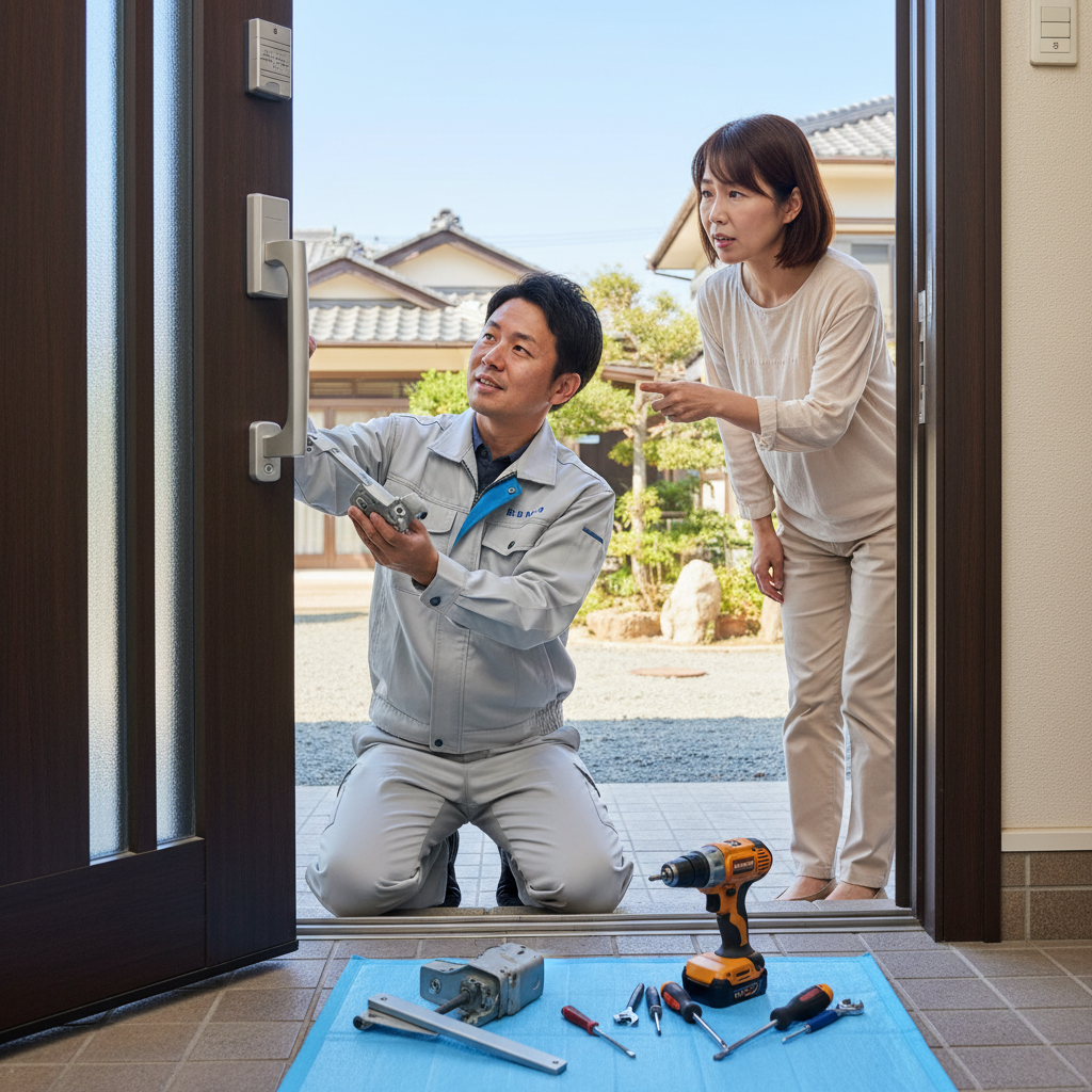 埼玉県北本市でドアクローザー交換！原因と放置するリスク