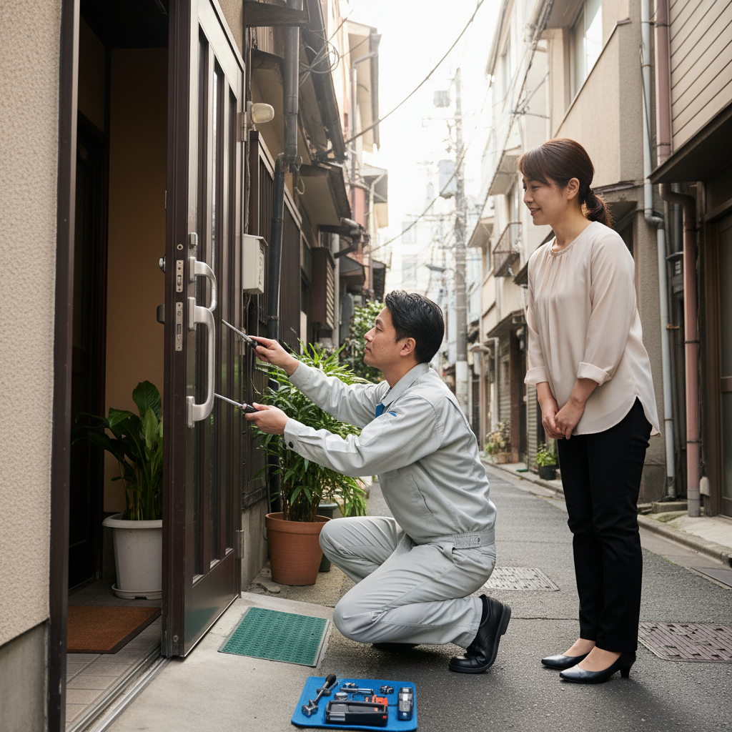 新宿区荒木町でのドアクローザー交換：業者選びと失敗回避