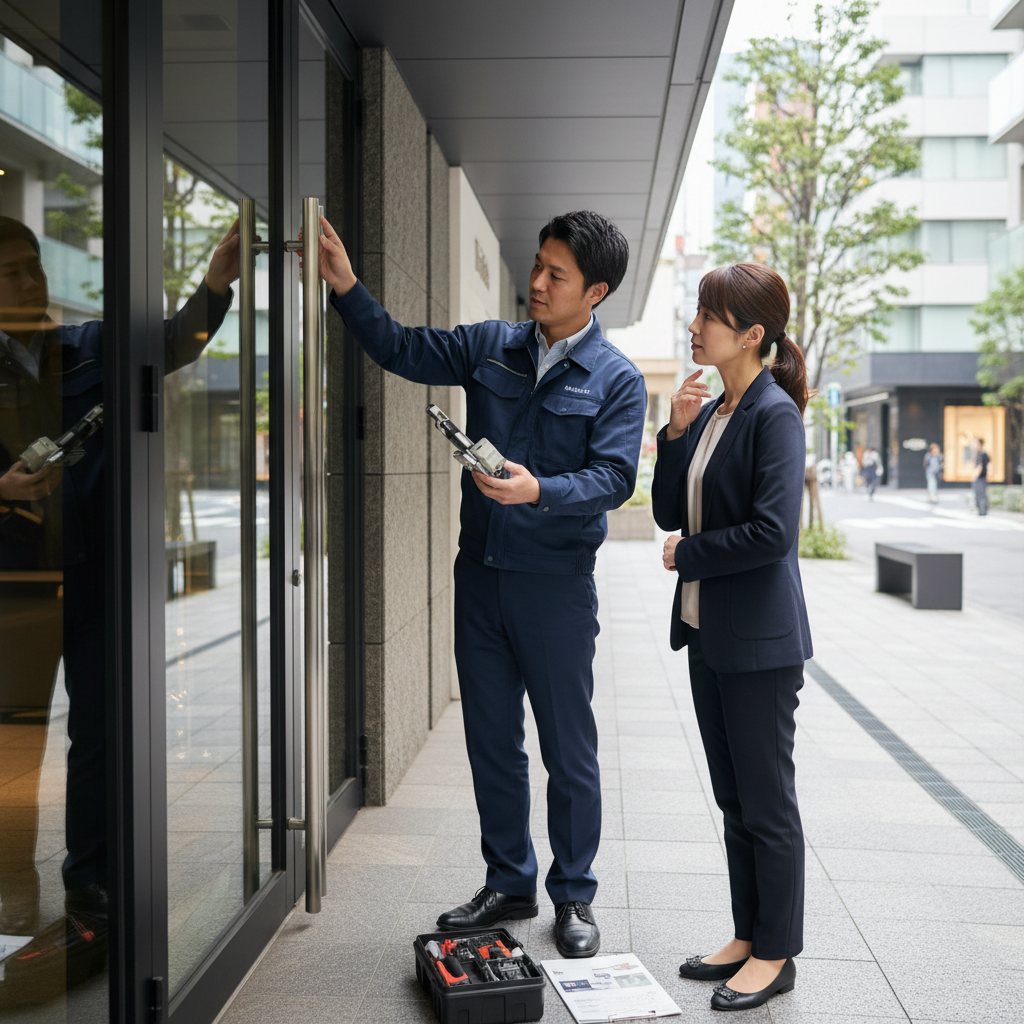 渋谷区表参道でドアクローザー交換業者を選ぶポイントと失敗回避策