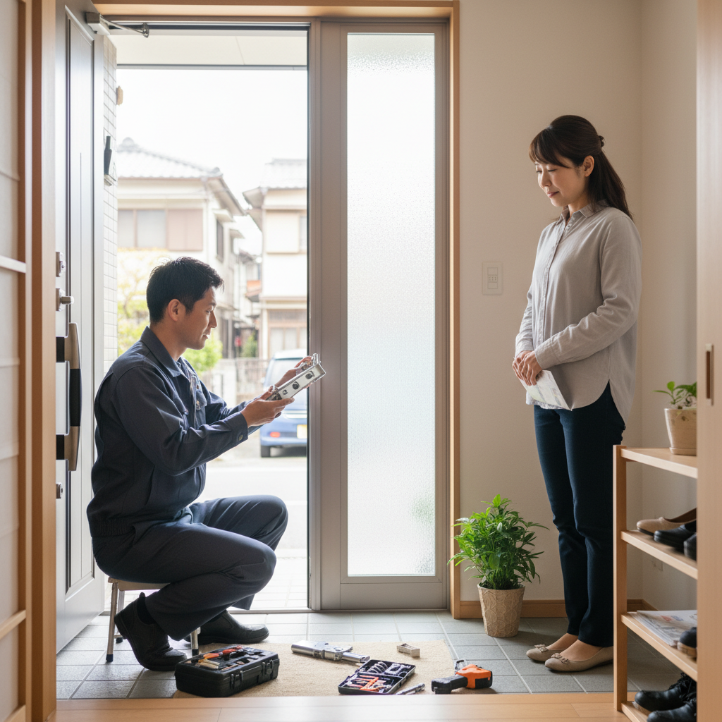 品川区西中延のドアクローザー交換：料金相場、事例、依頼の流れ