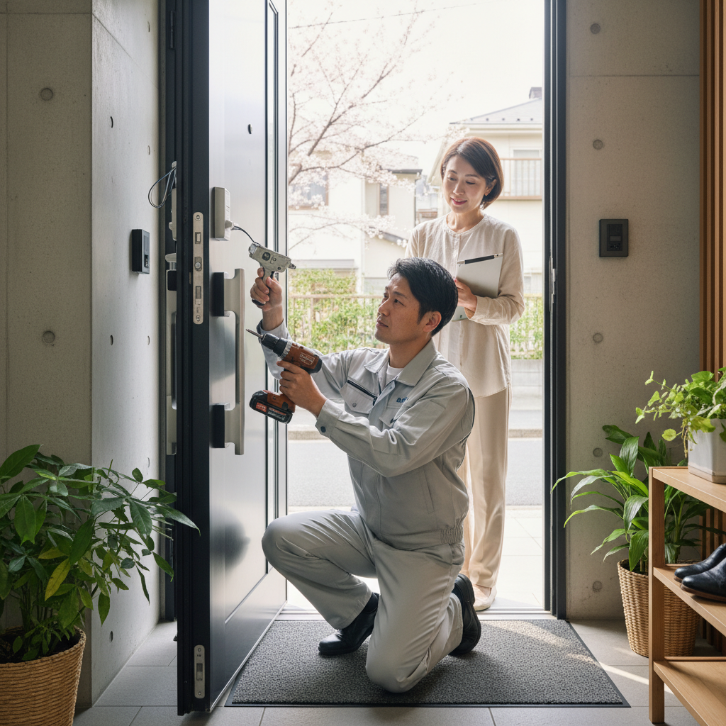 品川区二葉でのドアクローザー交換の料金・事例・流れ