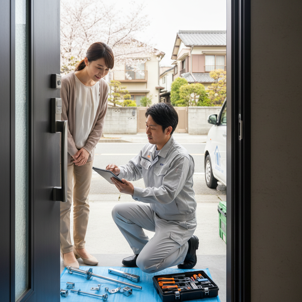 品川区豊町 ドアクローザー交換の料金相場・事例・依頼の流れ