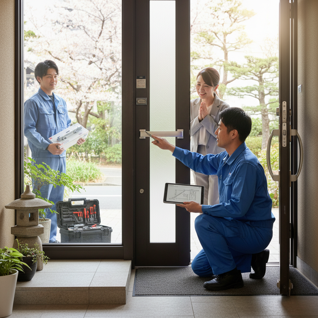 料金相場・事例紹介・依頼の流れ｜目黒区青葉台ドアクローザー交換