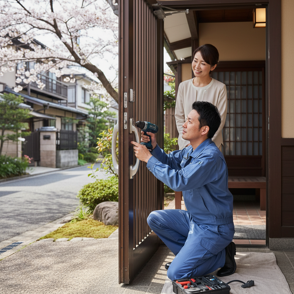 目黒区上目黒のドアクローザー交換：料金相場、事例、依頼の流れ