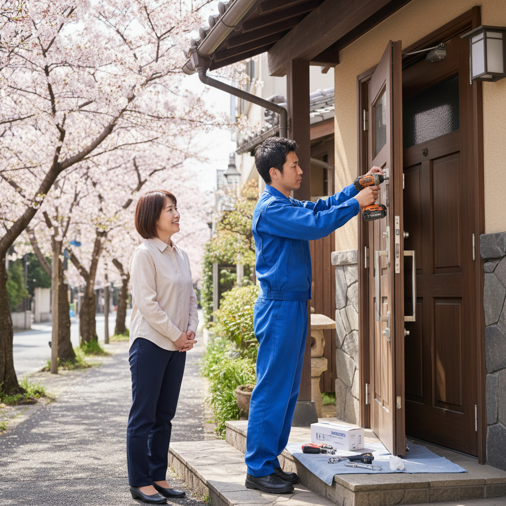 目黒区平町でのドアクローザー交換:料金相場、事例、依頼の流れ