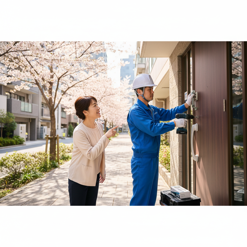 目黒区中目黒のドアクローザー交換の料金・事例・依頼の流れ