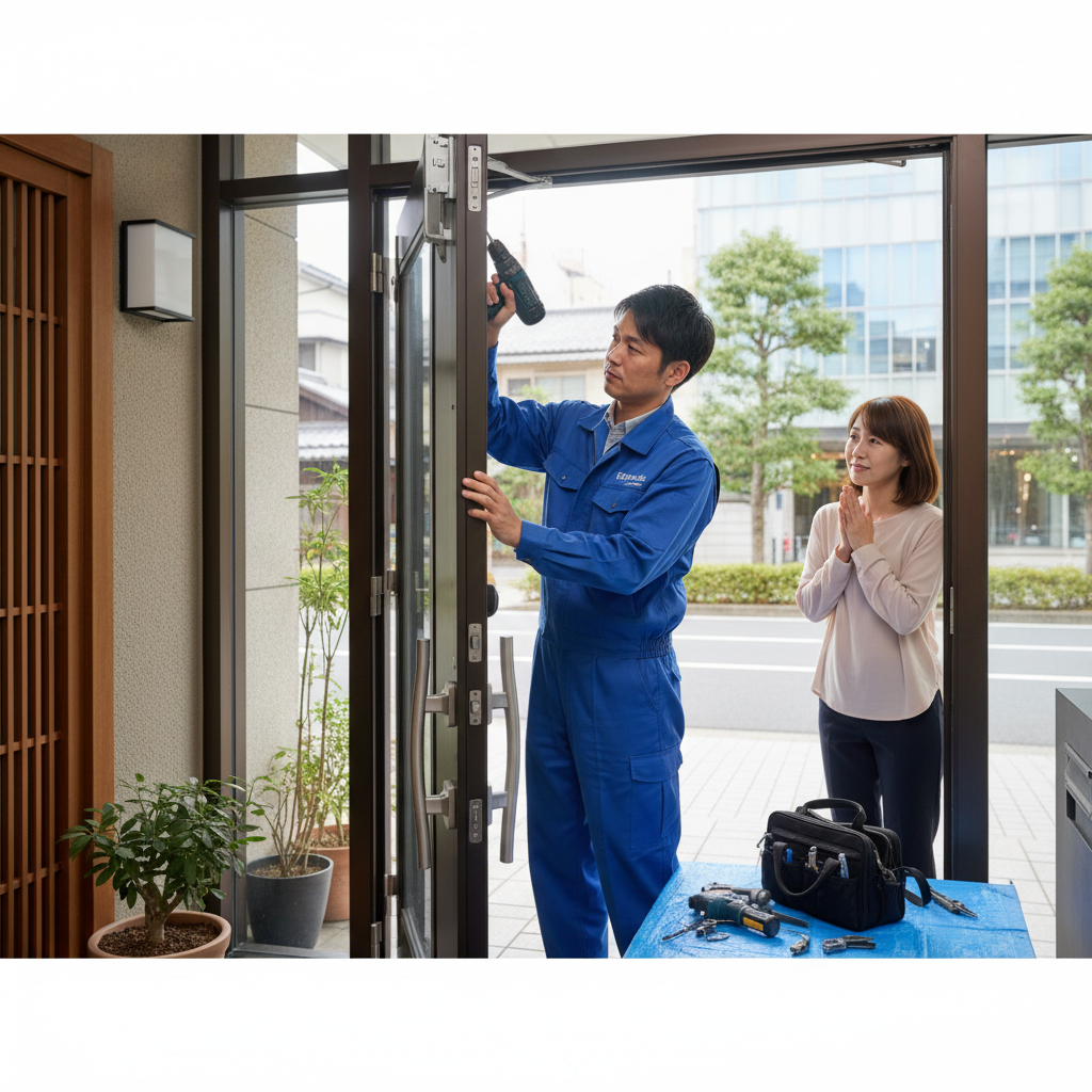 目黒区三田でのドアクローザー交換：料金相場、事例、依頼の流れ