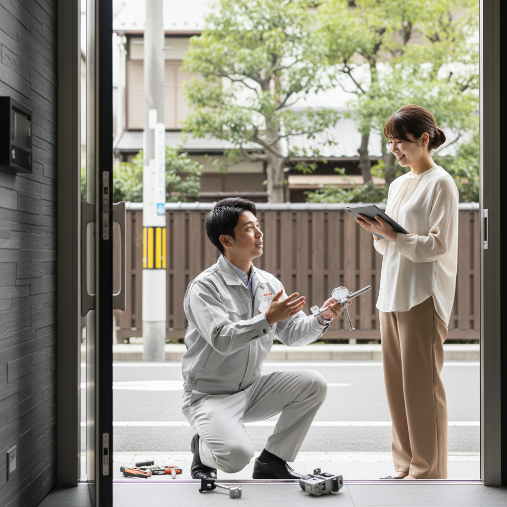 目黒区八雲 ドアクローザー交換の料金相場と依頼の流れ