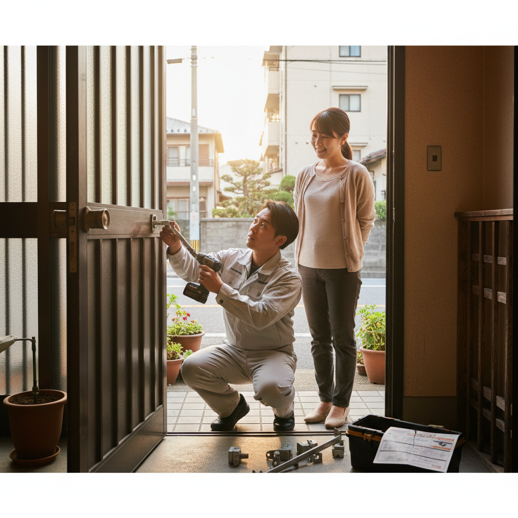 江東区大島 ドアクローザー交換の料金相場、事例、依頼の流れ