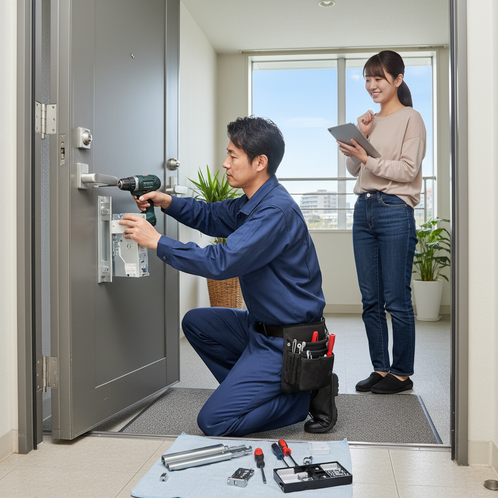 江東区塩浜でのドアクローザー交換の料金相場、事例、依頼の流れ