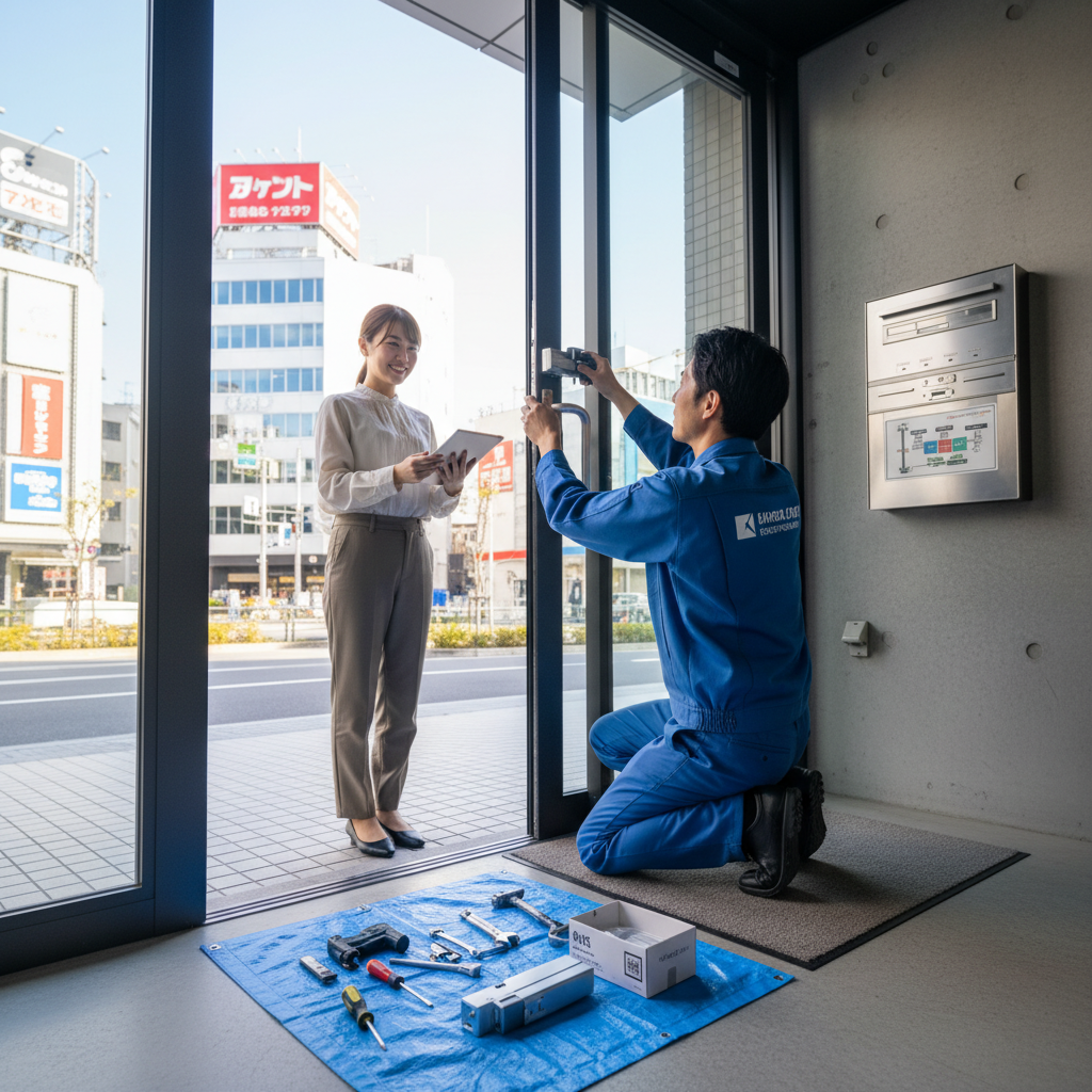 秋葉原のドアクローザー交換:料金相場と依頼の流れ