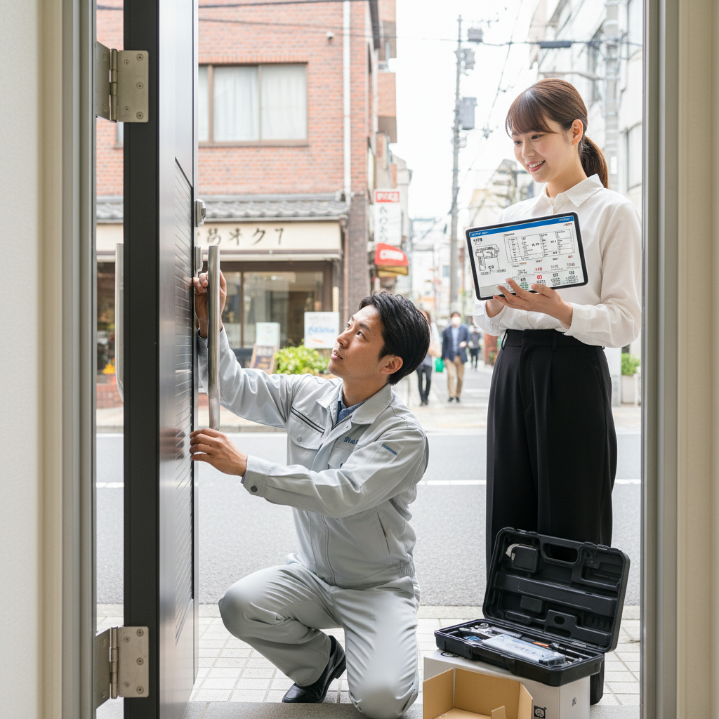 千代田区鍛冶町 ドアクローザー交換の料金・事例・依頼の流れ