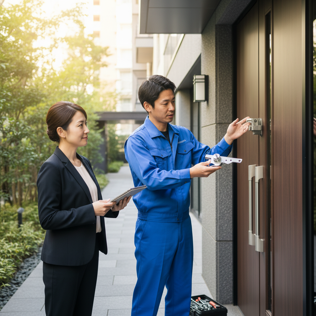 料金相場、事例、依頼の流れ｜港区麻布台でのドアクローザー交換