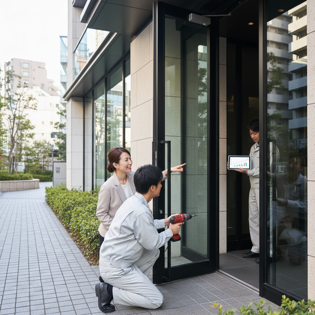 港区白金のドアクローザー交換：料金相場・事例・依頼の流れ