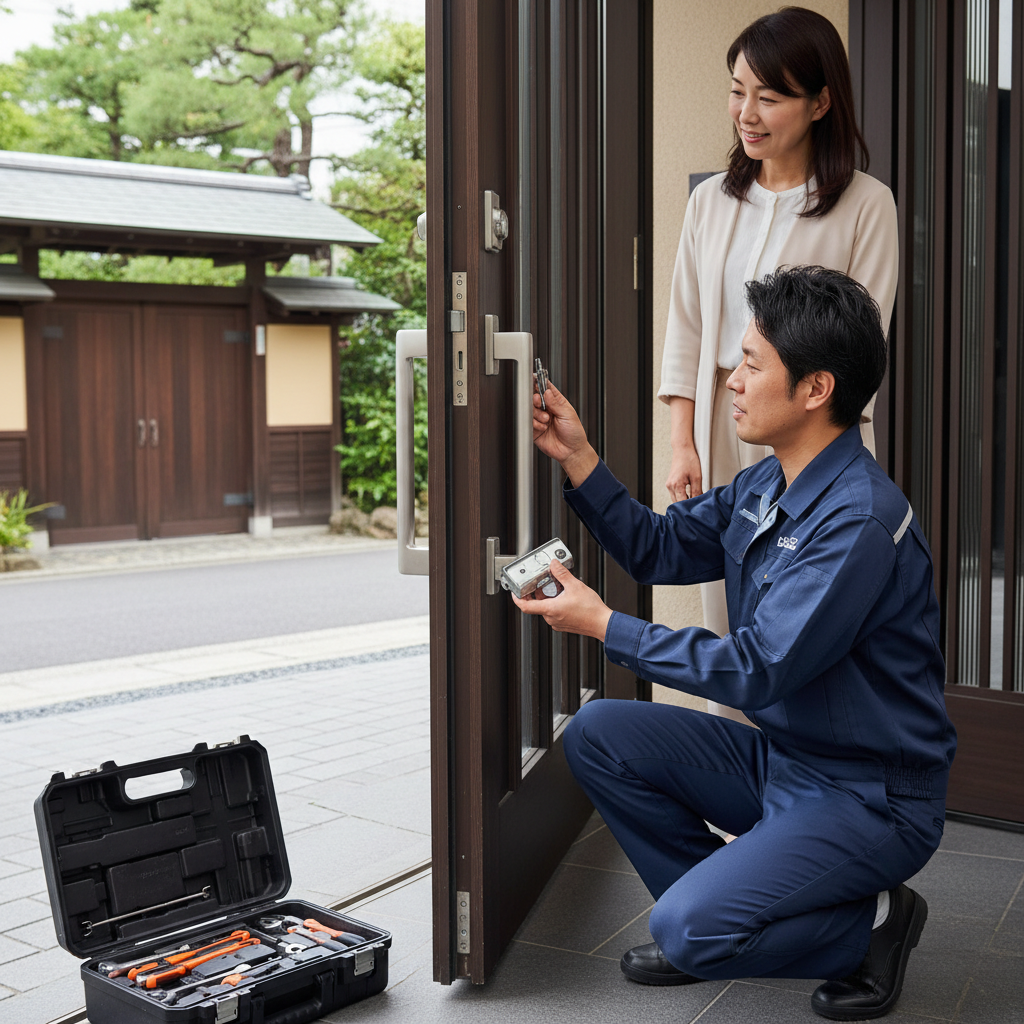 港区高輪でのドアクローザー交換費用、事例、依頼の流れ