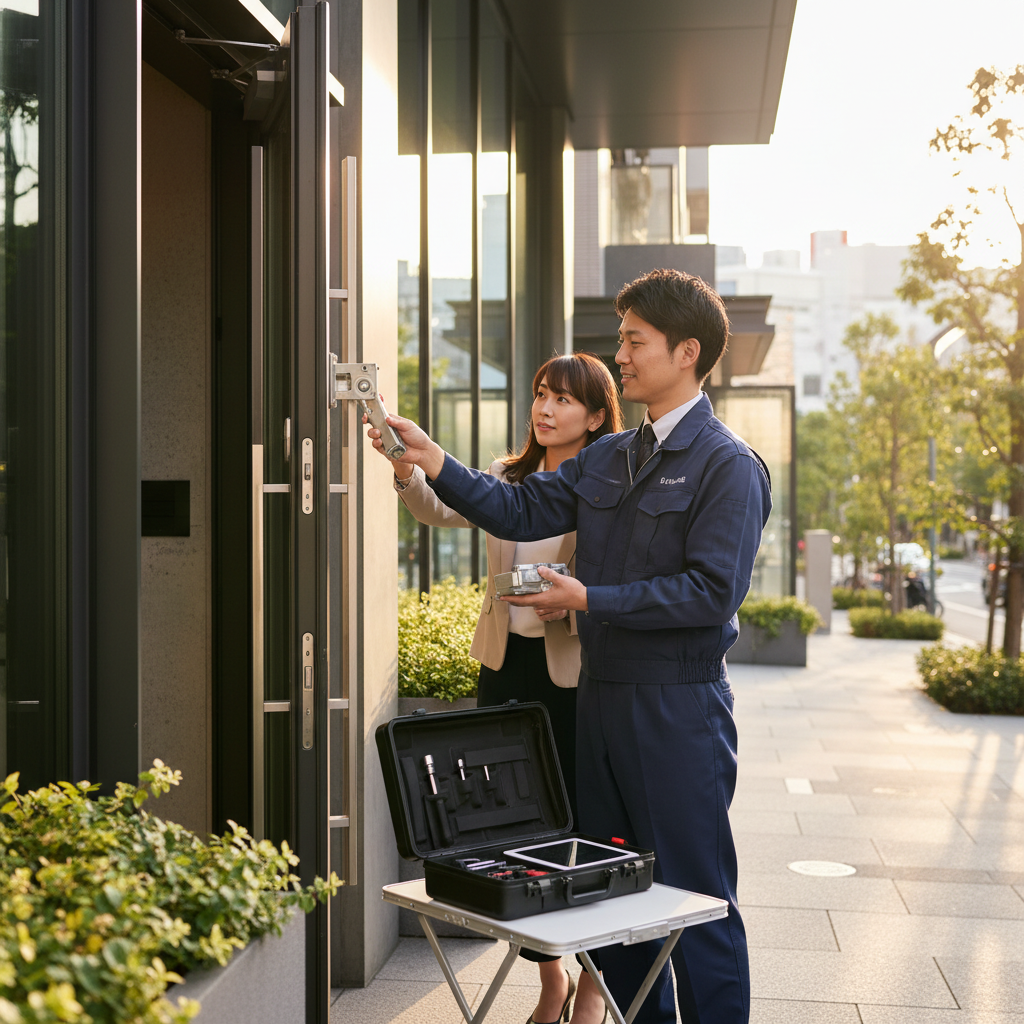 港区南青山 ドアクローザー交換の料金相場、事例、依頼の流れ