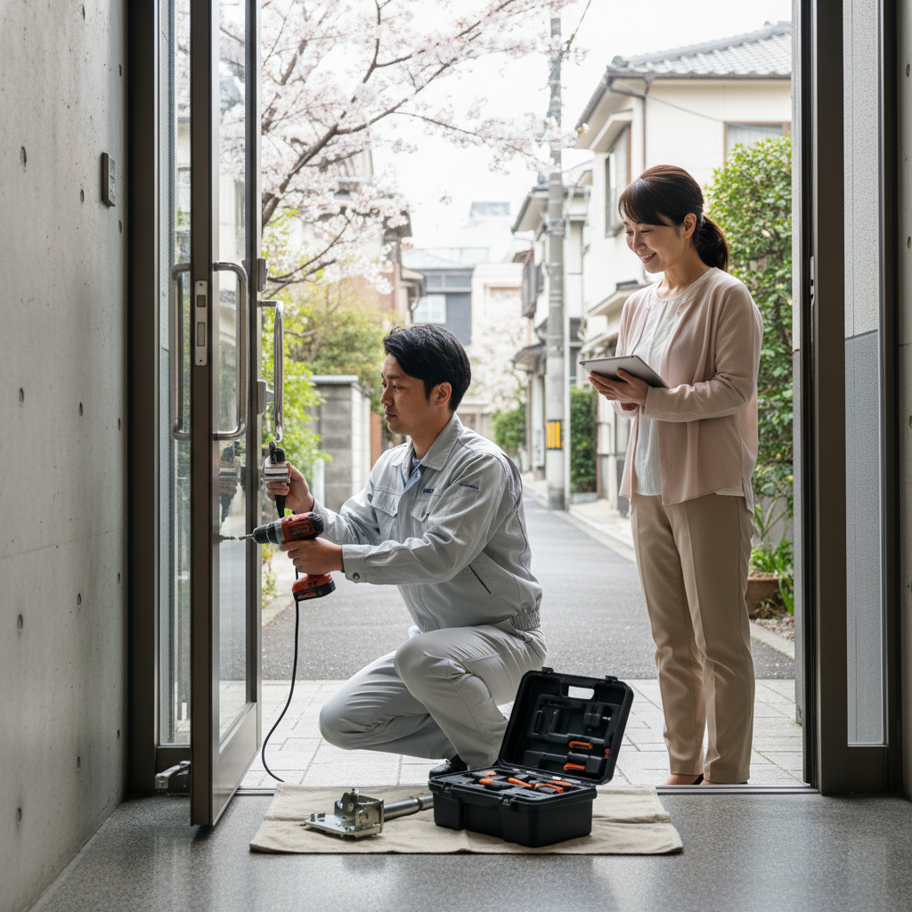 新宿区愛住町 ドアクローザー交換の料金・事例・依頼の流れ
