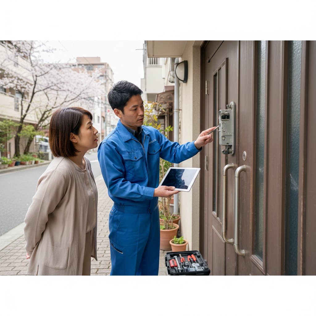 新宿区赤城下町 ドアクローザー交換：料金相場、事例、依頼の流れ