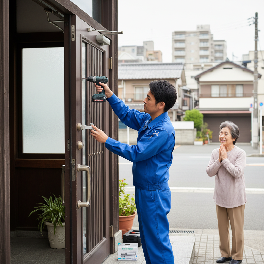 新宿区赤城元町でのドアクローザー交換:料金・事例・依頼の流れ