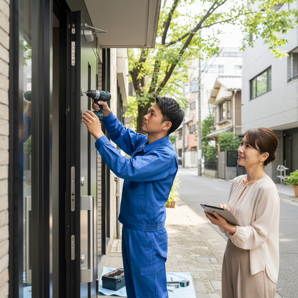 新宿区市谷でのドアクローザー交換：料金相場、事例、依頼の流れ