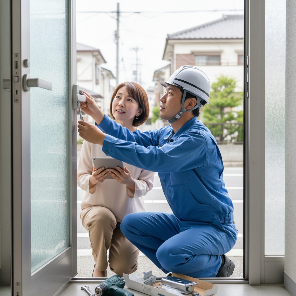 新宿区信濃町でのドアクローザー交換：料金相場、事例、依頼の流れ