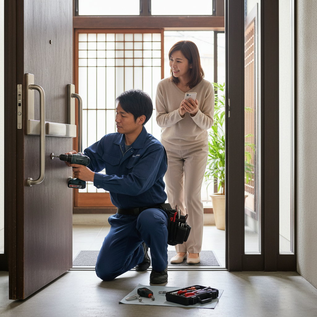 新宿区横寺町でのドアクローザー交換:料金相場と依頼の流れ