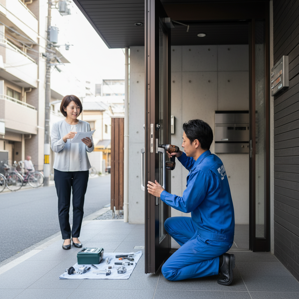 豊島区池袋本町でのドアクローザー交換:料金相場と依頼の流れ