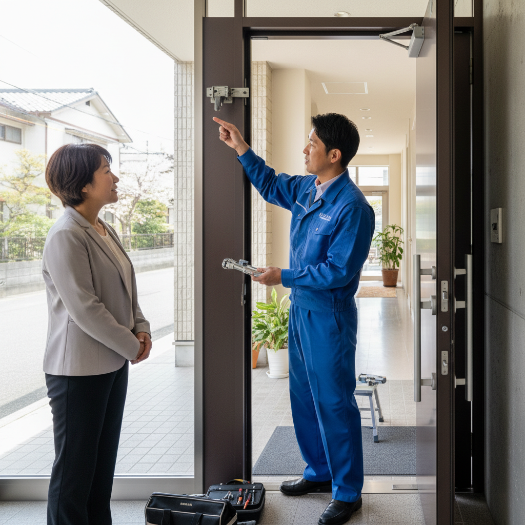 豊島区千早 ドアクローザー交換の料金・事例・依頼の流れ