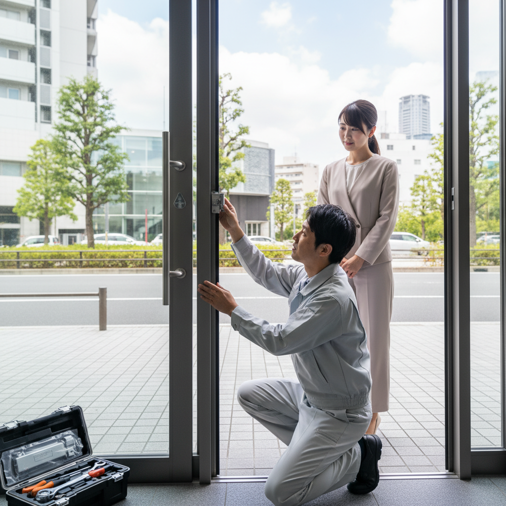 渋谷区青山 ドアクローザー交換の料金相場・事例と依頼の流れ