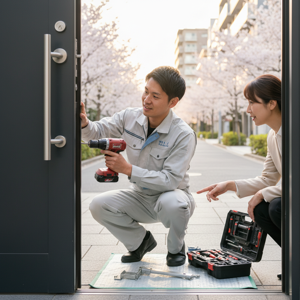 渋谷区桜丘町 ドアクローザー交換の料金・事例・依頼の流れ