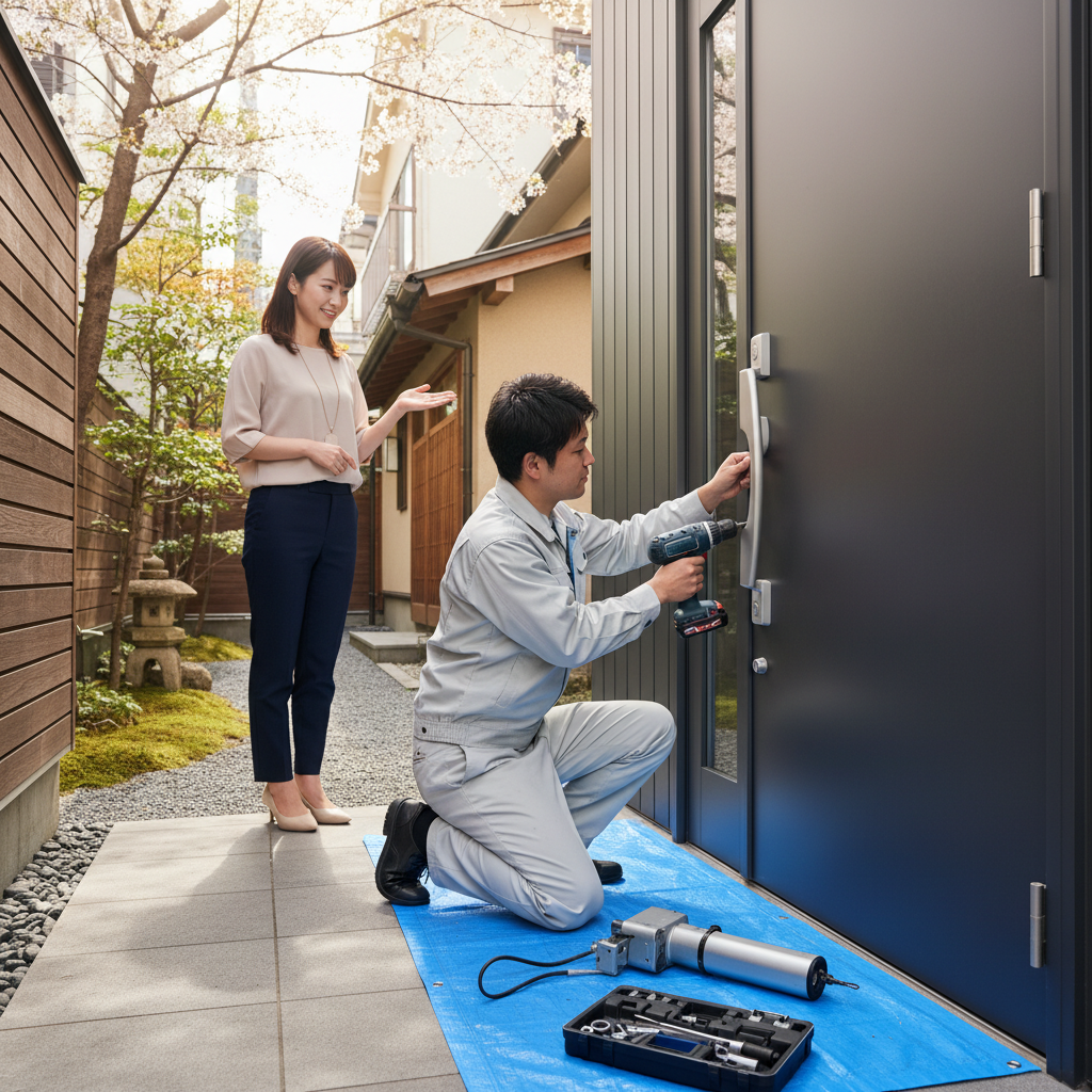 渋谷区猿楽町：ドアクローザー交換の料金・事例・依頼の流れ