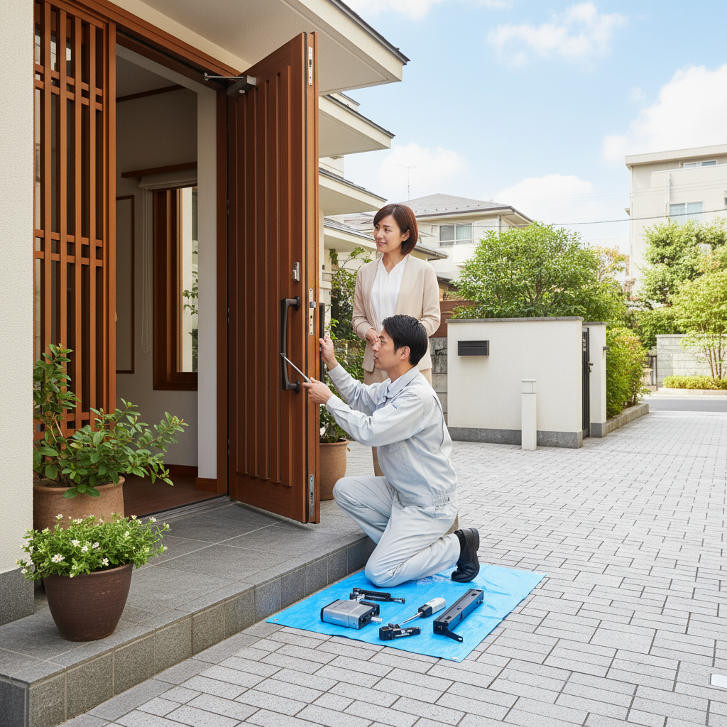 渋谷区上原のドアクローザー交換：料金相場、事例、依頼の流れ