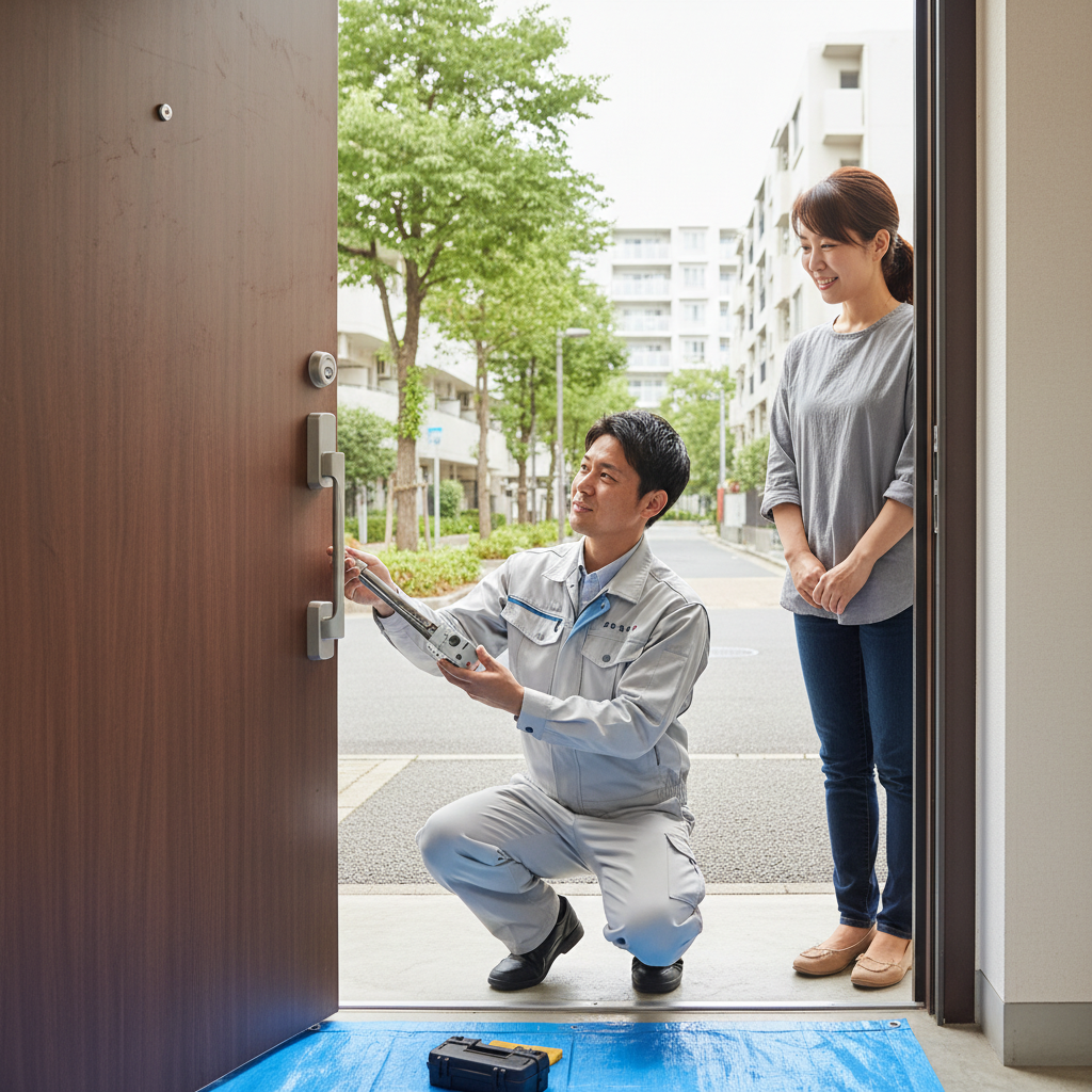 北区赤羽台 ドアクローザー交換の料金相場・事例と依頼の流れ