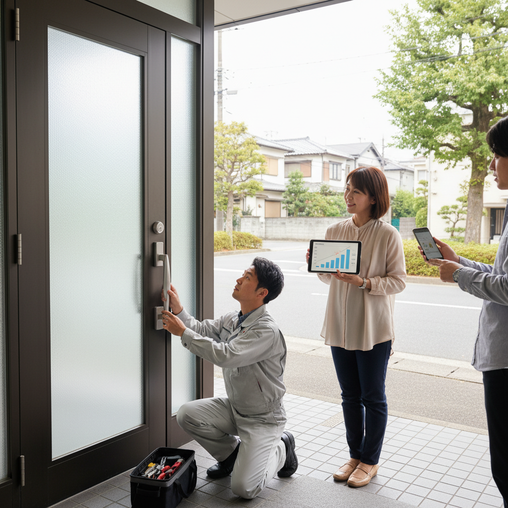 北区十条台のドアクローザー交換：料金相場、事例、依頼の流れ