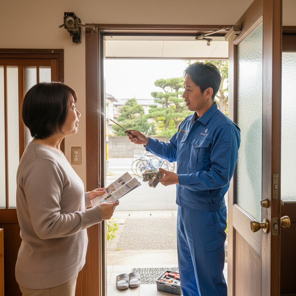 足立区伊興 ドアクローザー交換の料金相場・事例・依頼の流れ