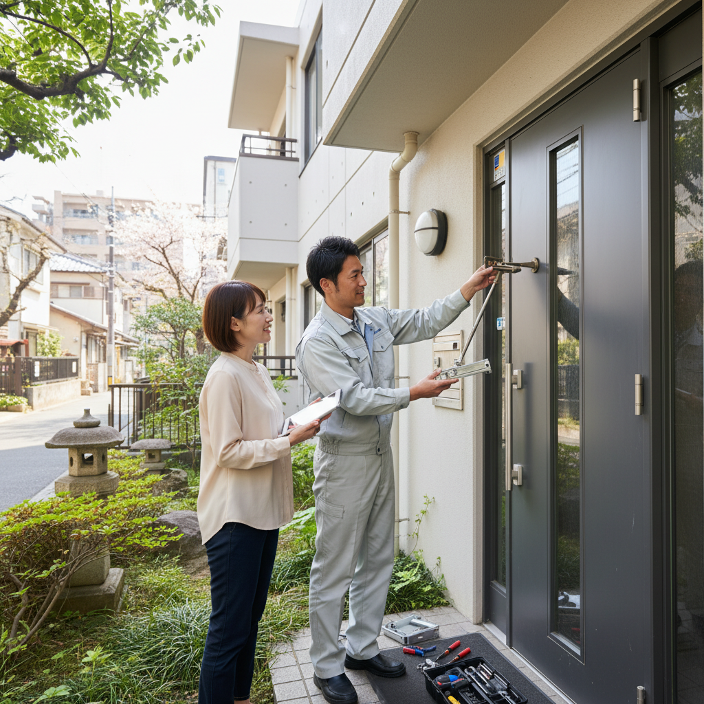 足立区興野のドアクローザー交換：料金相場、事例、依頼の流れ