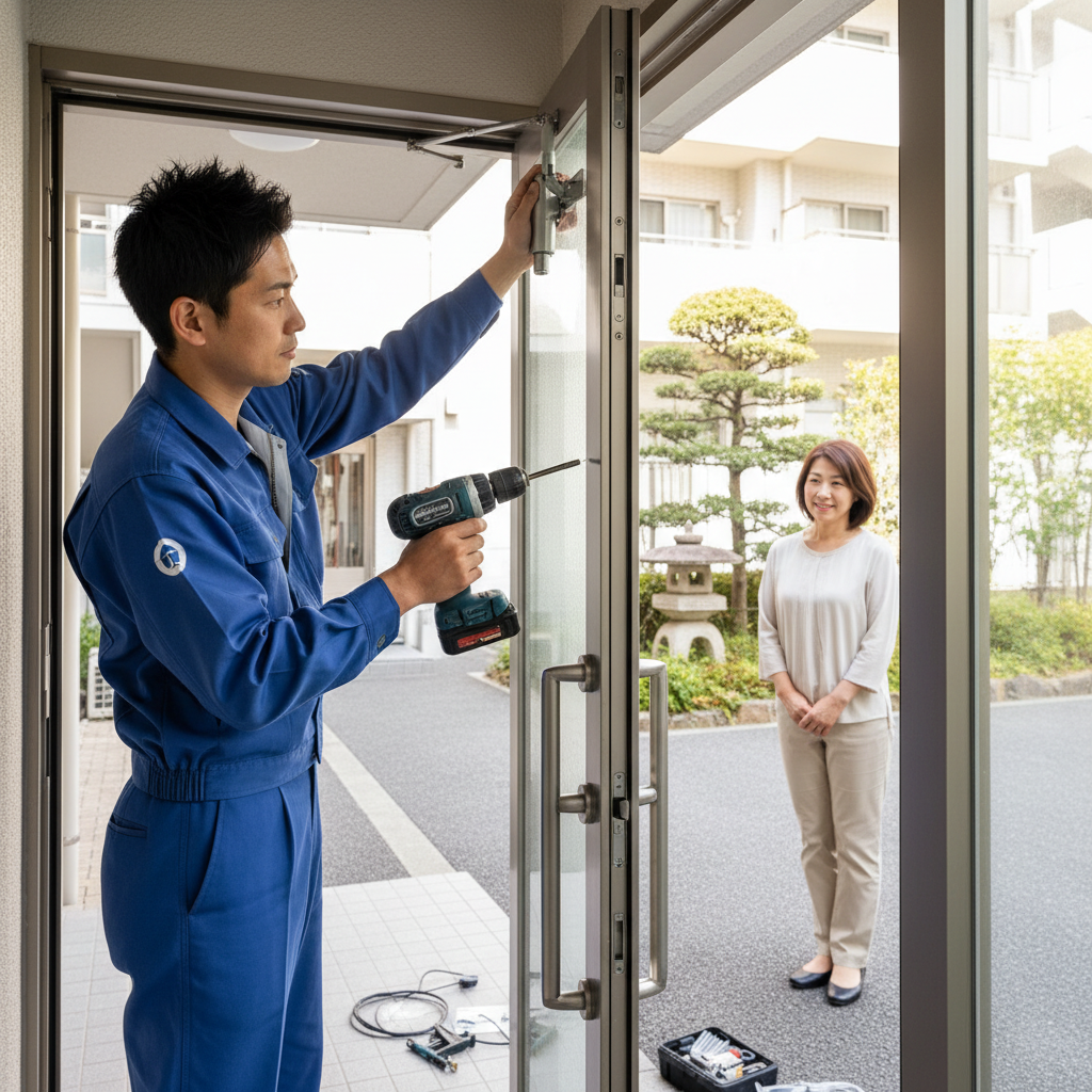 足立区弘道でのドアクローザー交換:料金相場・事例・依頼の流れ