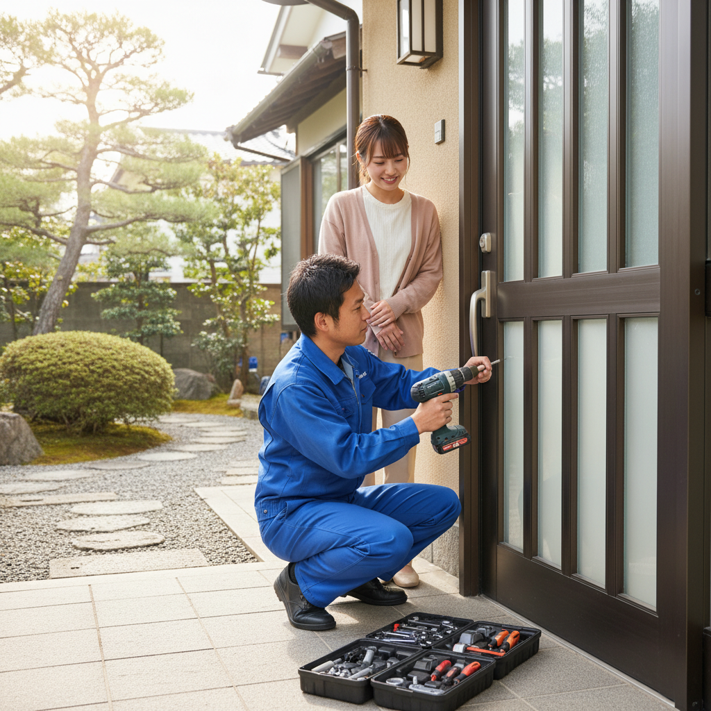 料金・事例・依頼の流れ：足立区古千谷のドアクローザー交換