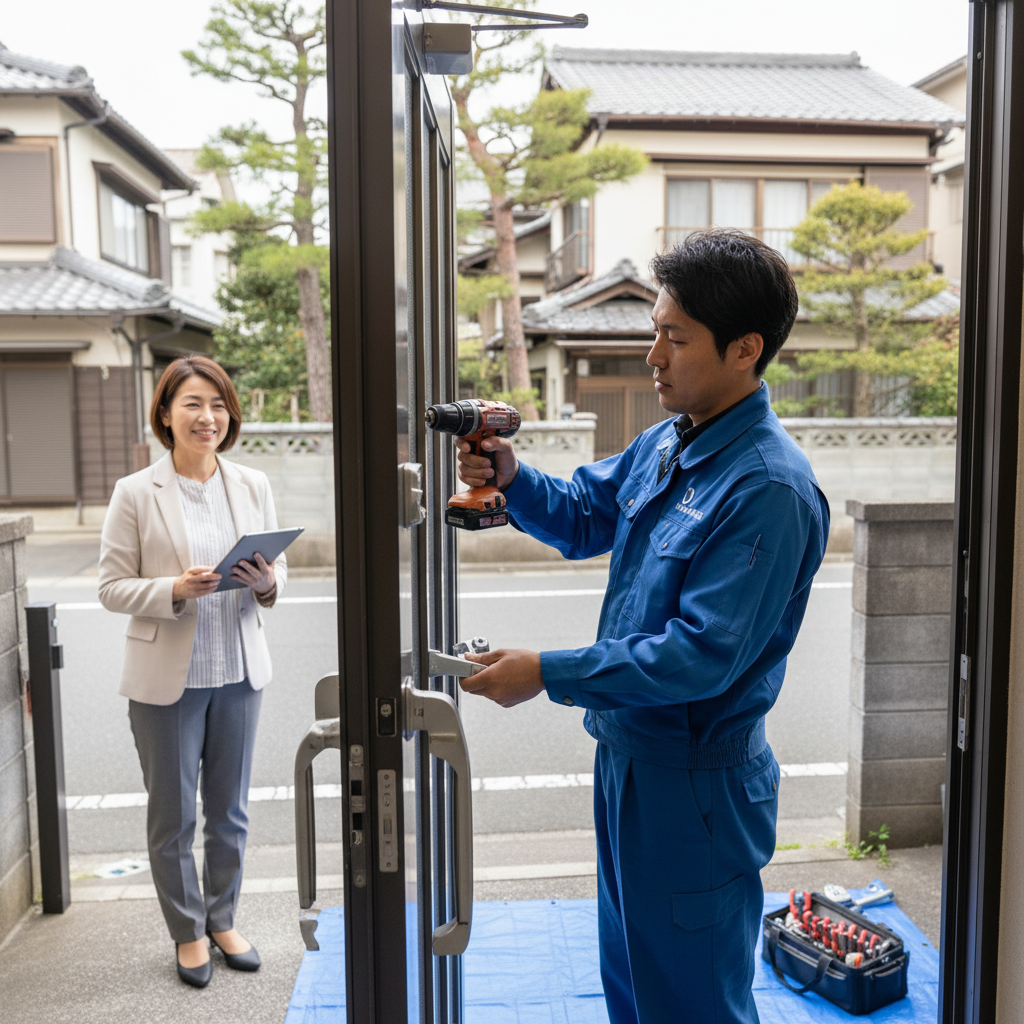 足立区竹の塚のドアクローザー交換:料金相場と依頼の流れ