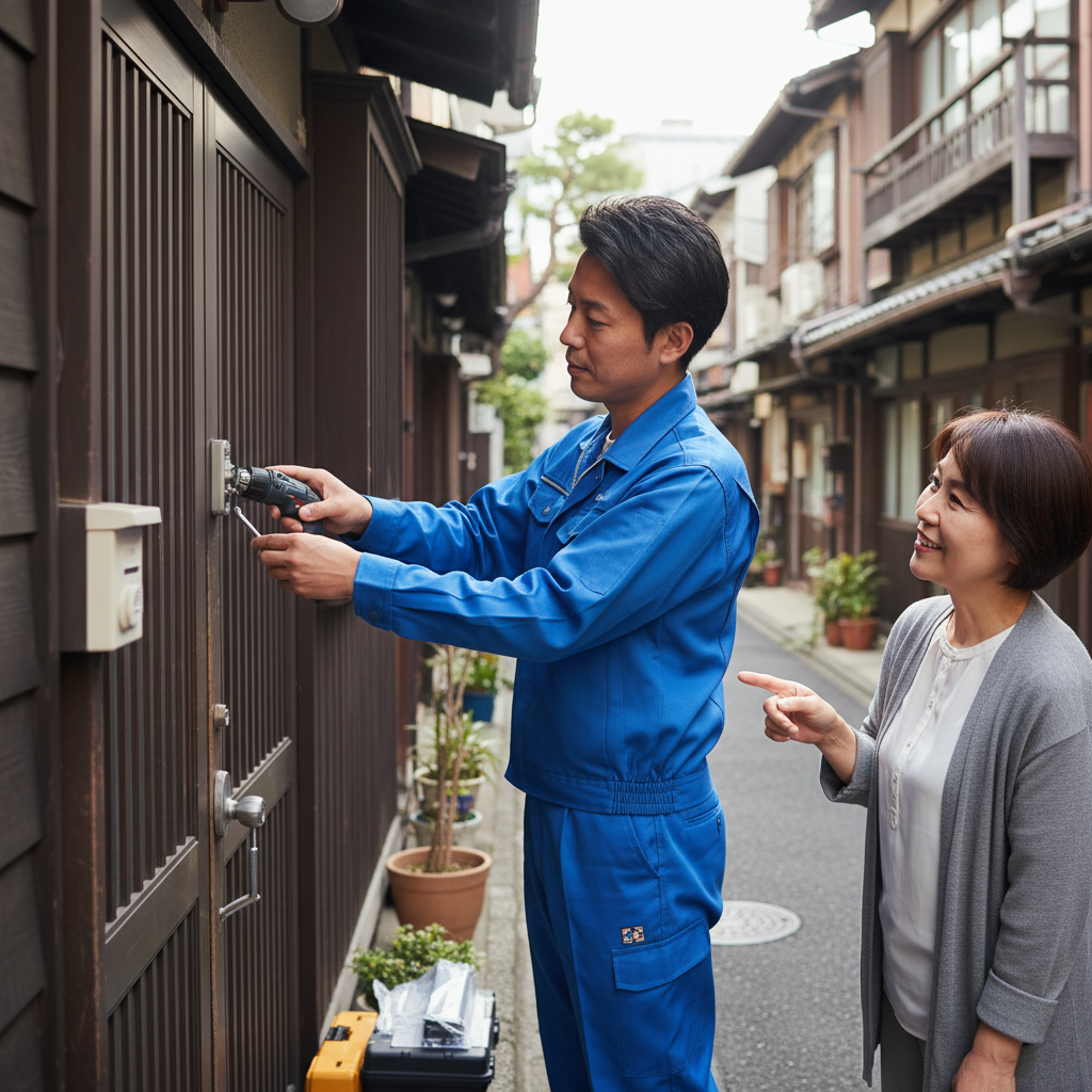 足立区谷中のドアクローザー交換:料金相場、事例、依頼の流れ
