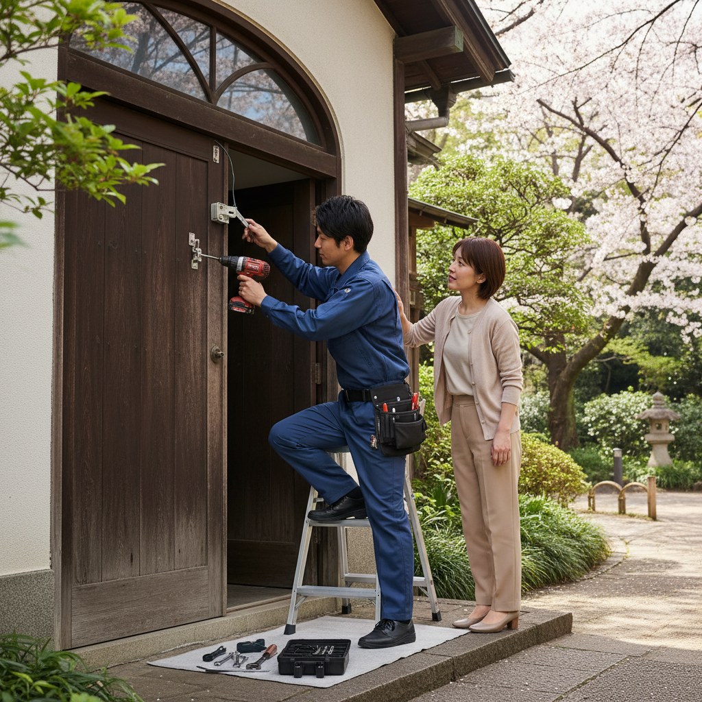 台東区上野公園でのドアクローザー交換の料金・事例と依頼の流れ