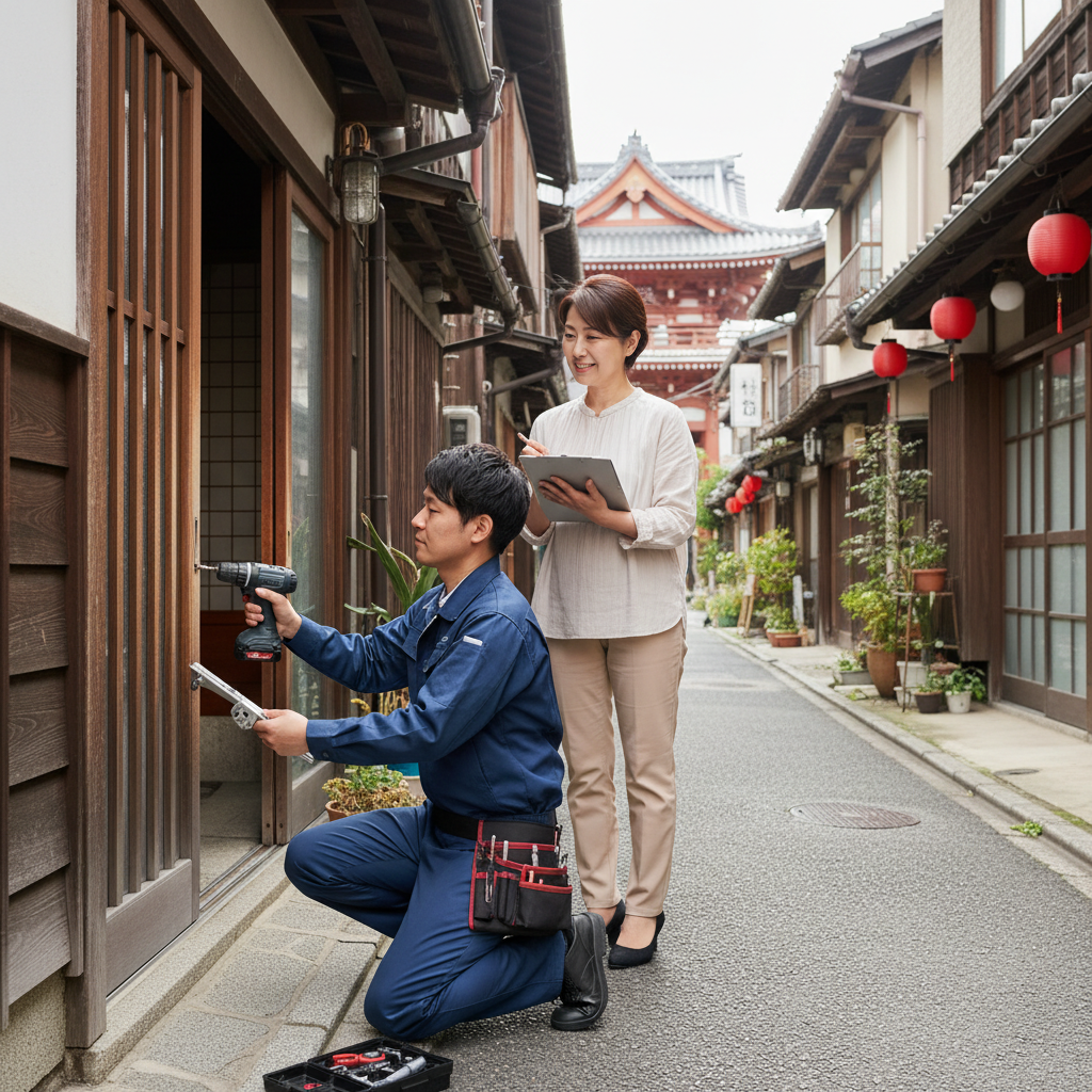 台東区雷門でのドアクローザー交換：料金相場、事例、依頼の流れ