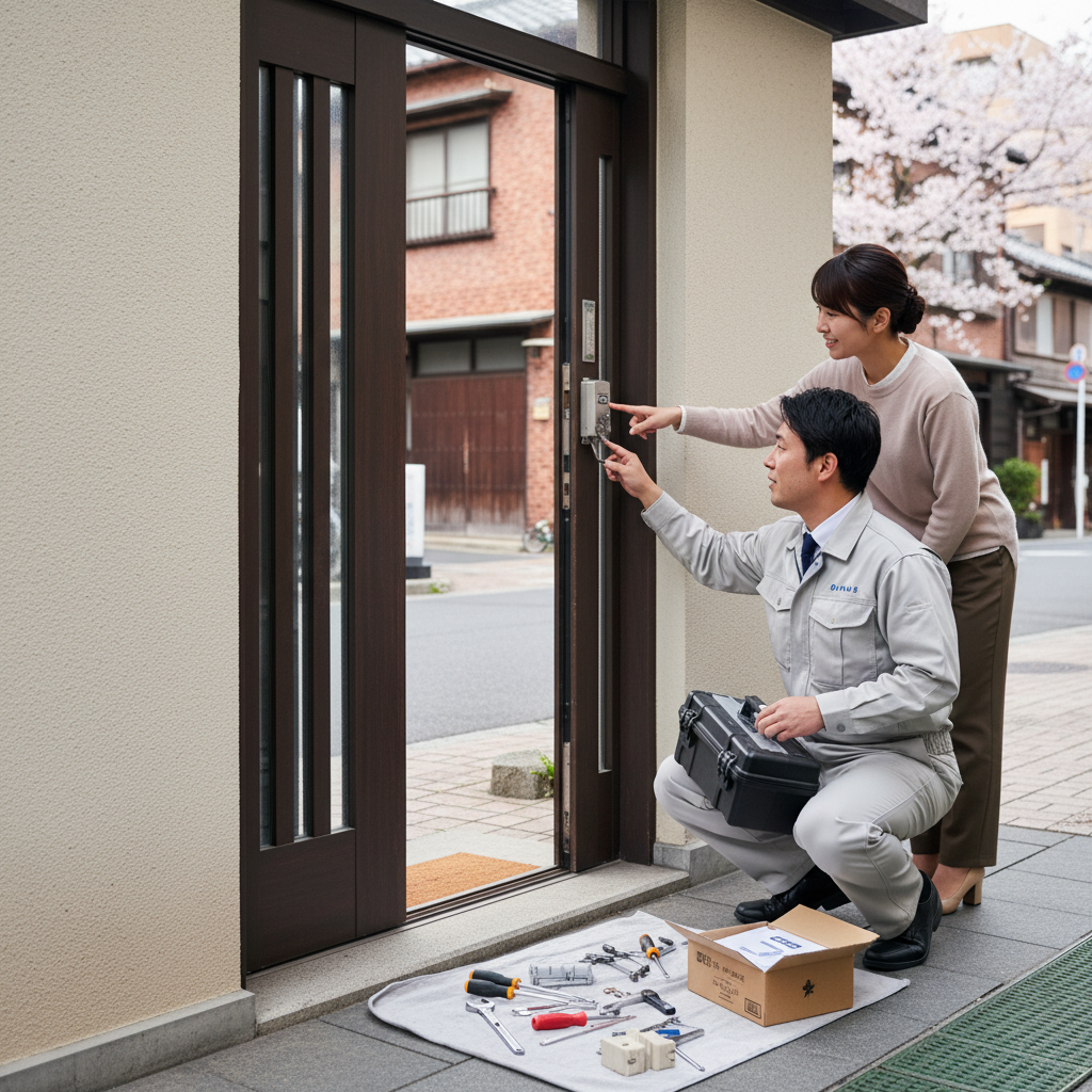 台東区蔵前 ドアクローザー交換の料金相場、事例、依頼の流れ