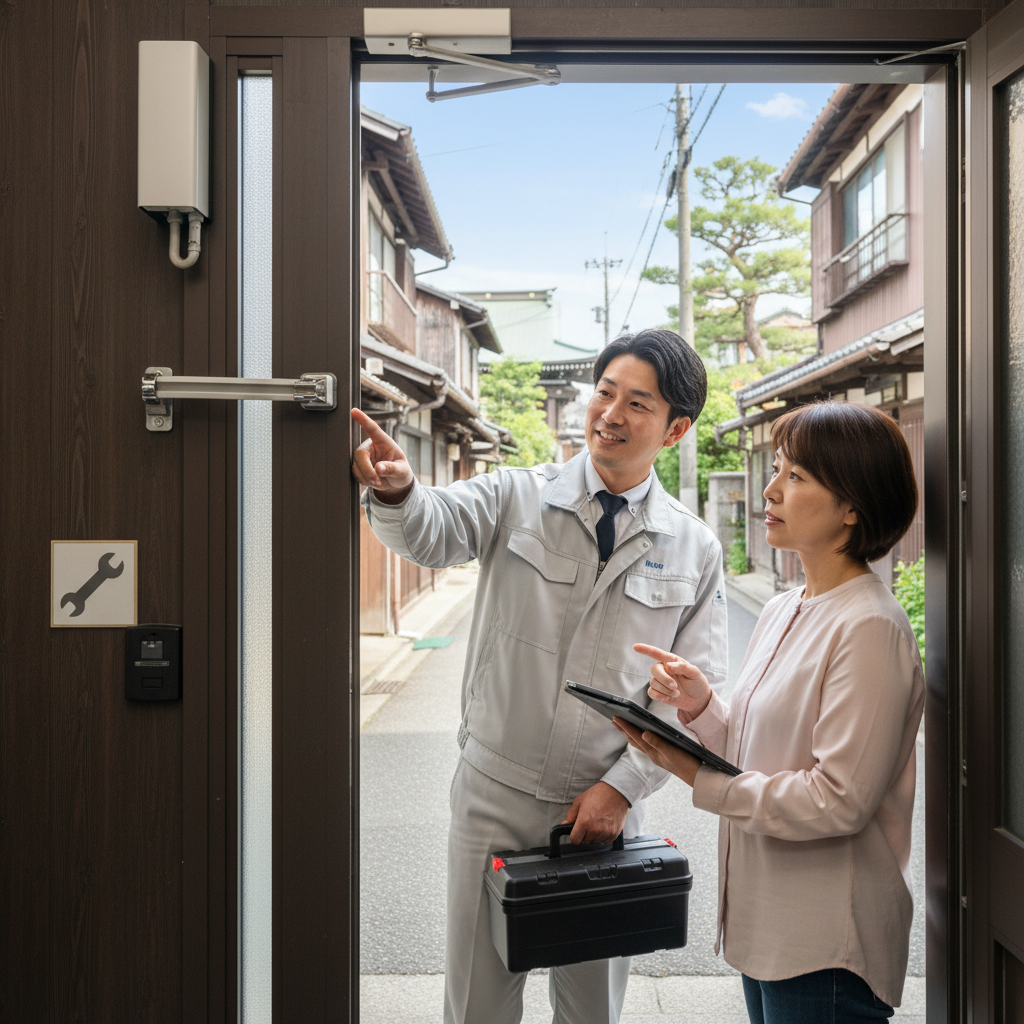 台東区千束 ドアクローザー交換の料金相場と依頼の流れ
