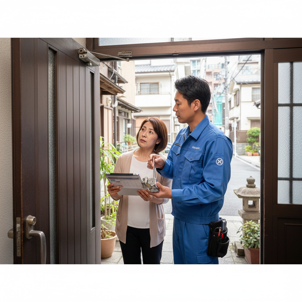 ドアクローザー交換の料金相場・事例・依頼の流れ【台東区東上野】