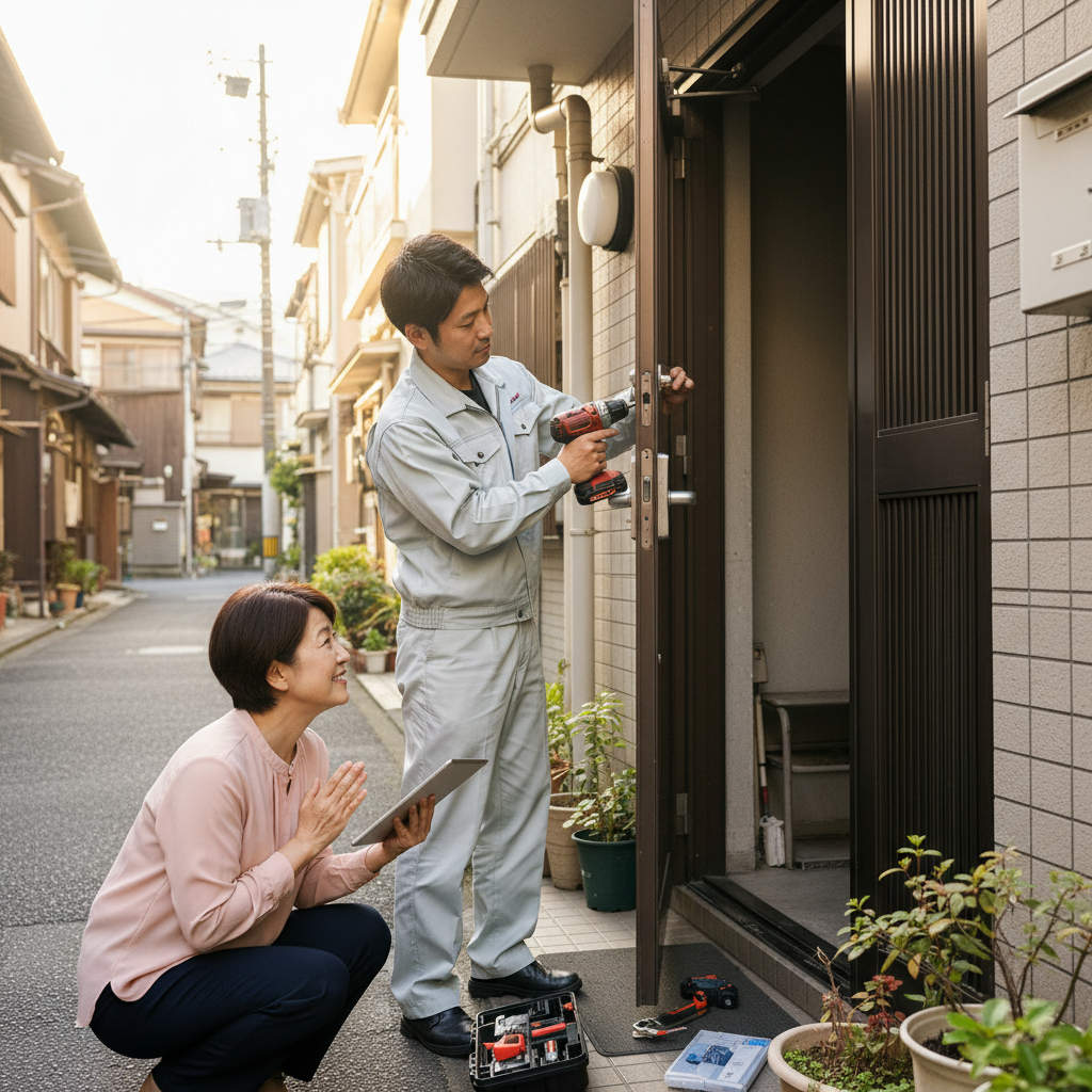 台東区三ノ輪でのドアクローザー交換の料金・事例・流れ