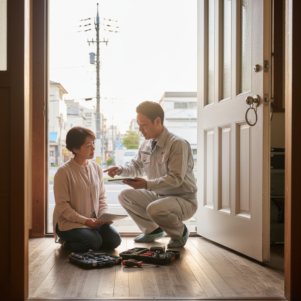 台東区秋葉原 ドアクローザー交換の料金・事例・依頼の流れ