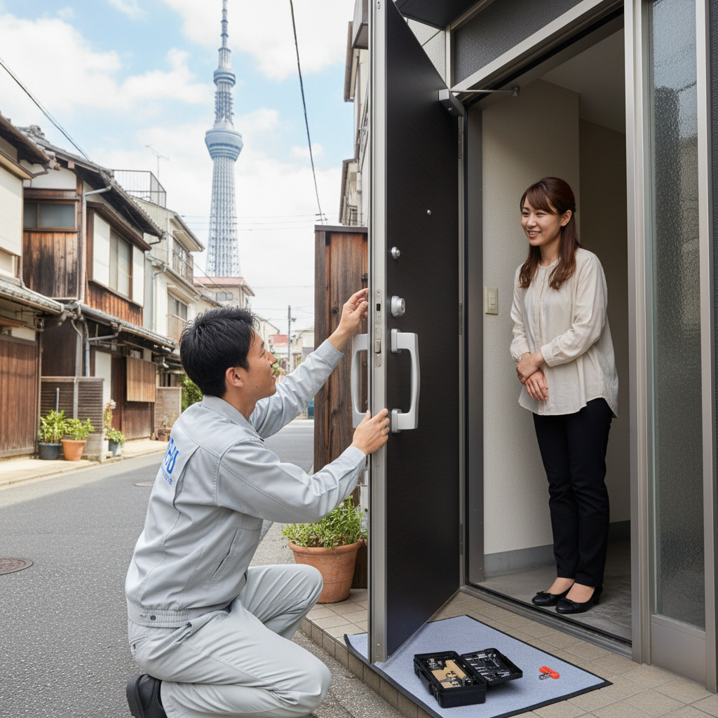 墨田区押上 ドアクローザー交換の料金相場と依頼の流れ