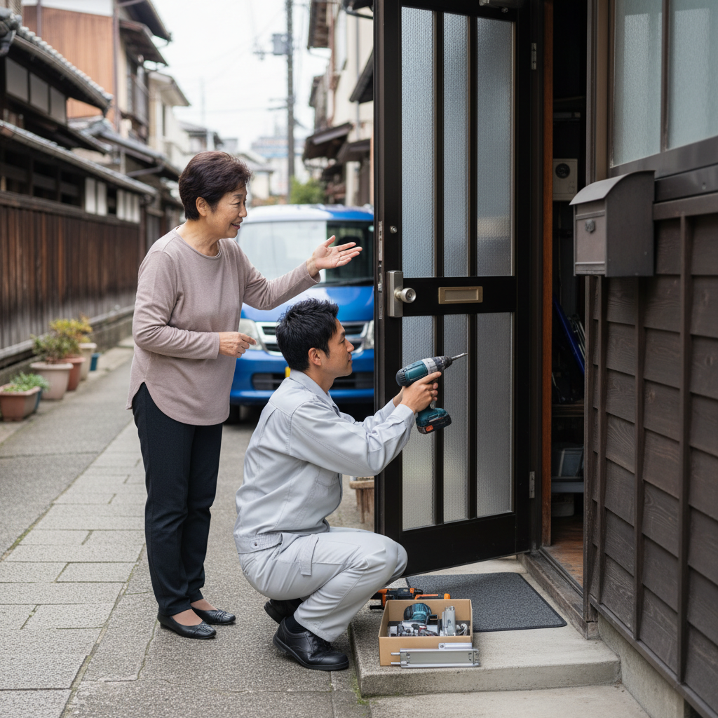 墨田区立花:ドアクローザー交換の料金・事例・依頼の流れ